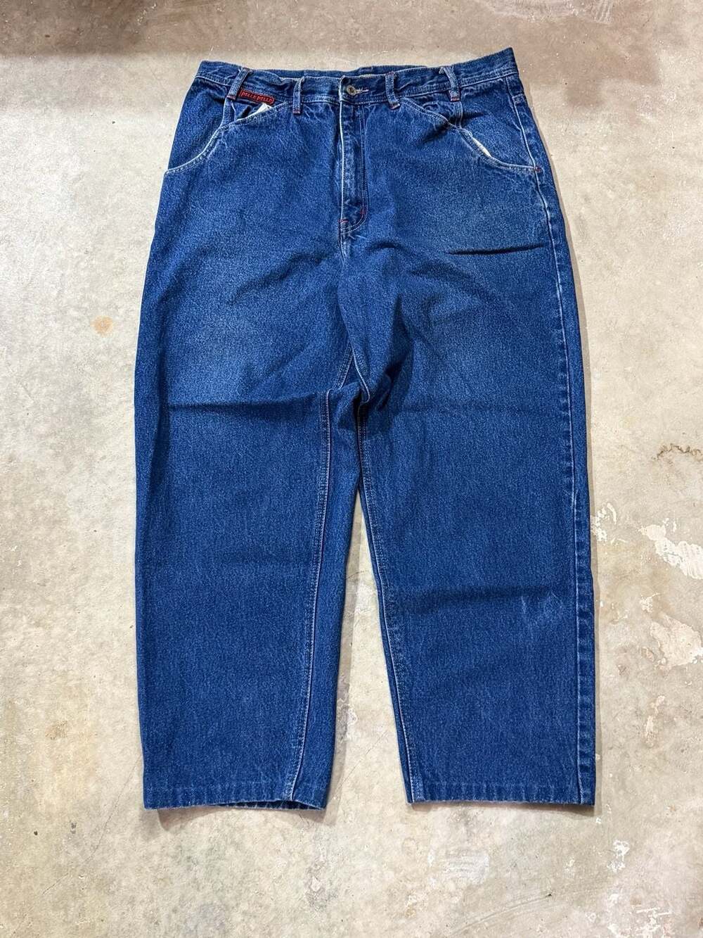 Vintage Pelle Pelle Baggy Wide Leg Denim Jeans Size 38
